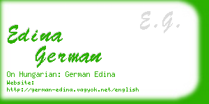 edina german business card